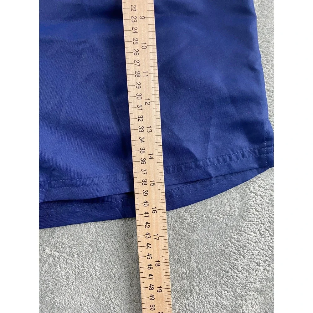 BCG Mens Navy Blue Athletic Gym Shorts Large Elastic Drawstring Waist Solid